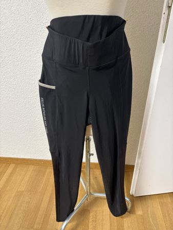 Reitleggings Felix Buehler Schwarz Grösse 38 mit Vollbesatz