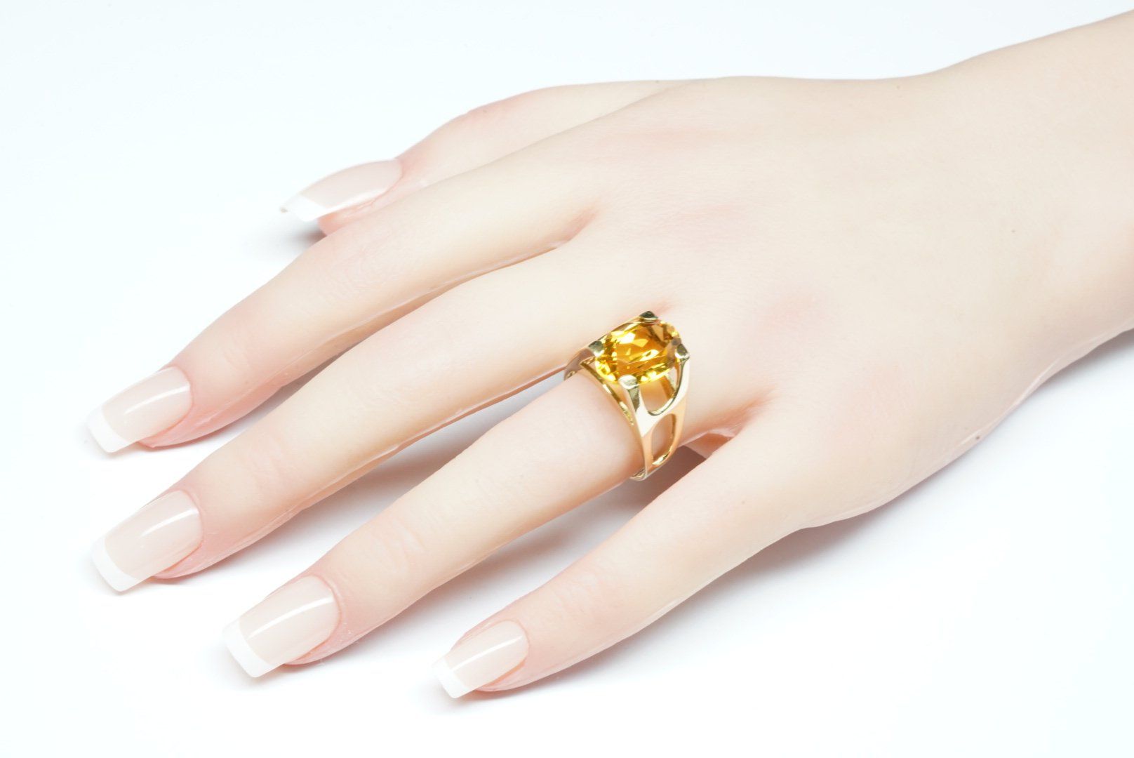 Anelli: Fingerring 18k Gelbgold mit Citrin – Usato da Bülach venduto da Re-Jewelled 5