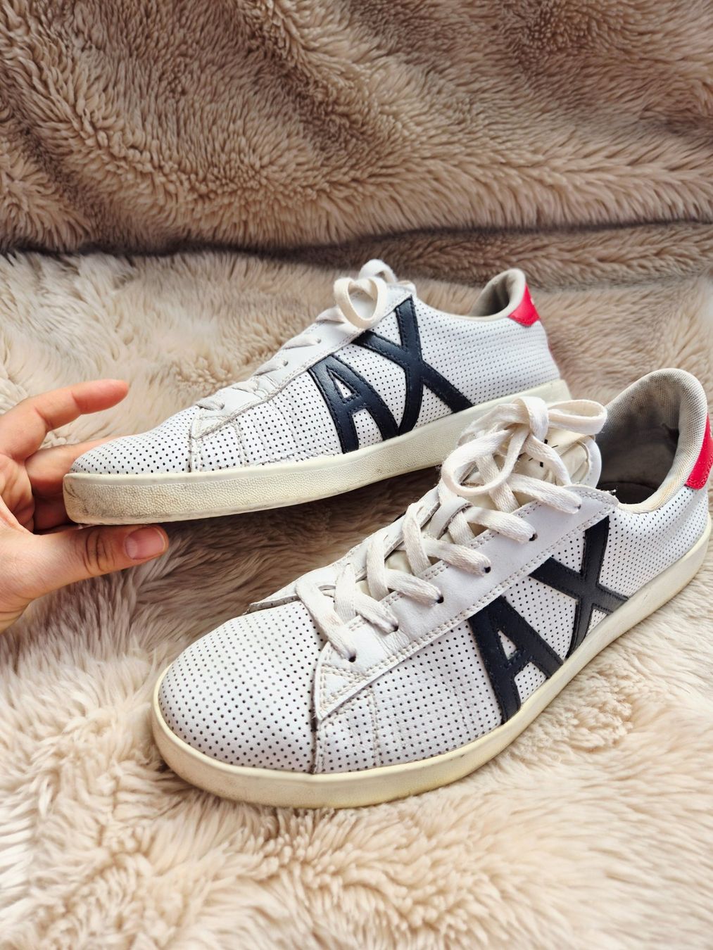 Armani Scarpe da uomo: ARMANI EXCHANGE 44 SCHUHE LEDER SNEAKER HALBSCHUH TOP – Usato da Elsau venduto da the-colorful-side 2