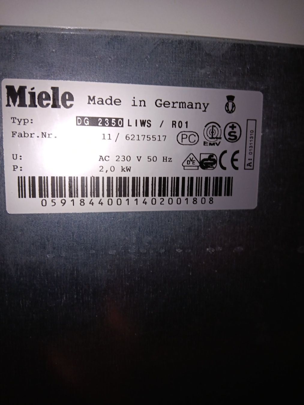 Miele Elettrodomestici da cucina: Miele Dampfgarer / Steamer DG 2350 – Nuovo (secondo la descrizione) da Dietikon venduto da Sauber64 6
