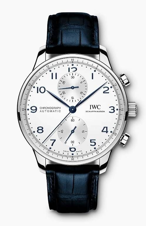 IWC Orologi: IWC Santoni - Blaues Lederarmband – Nuovo (secondo la descrizione) da Maur venduto da CG8632 4