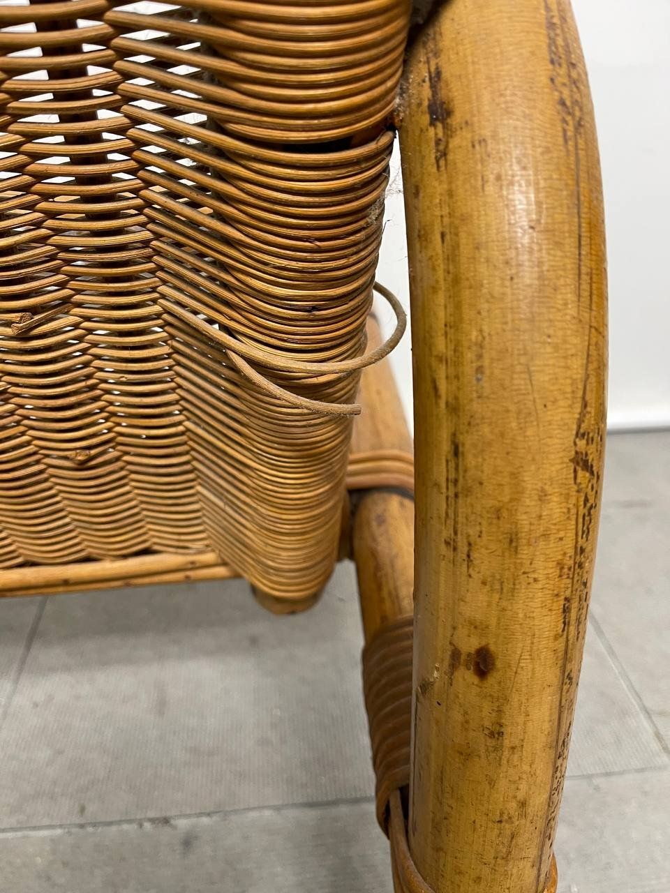 Vintage Rattansessel, Bambus Sessel aus 1950er KL 1102 (Gebraucht) in  Niedernz fr CHF 99  nur Abholung auf Ricardo kaufen