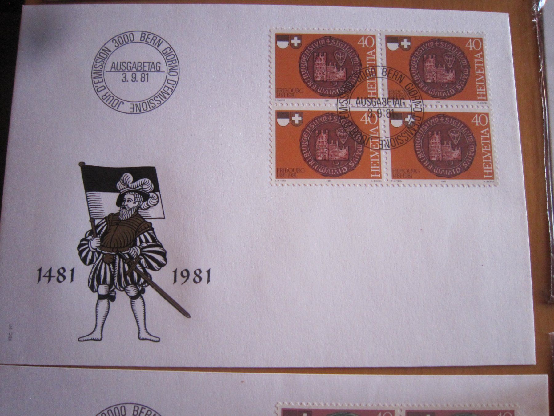 Tutti i francobolli: CH 1981 FDC Serie einzeln 4er und Maximumkarten – Usato da Gordola venduto da Polentaefung 7