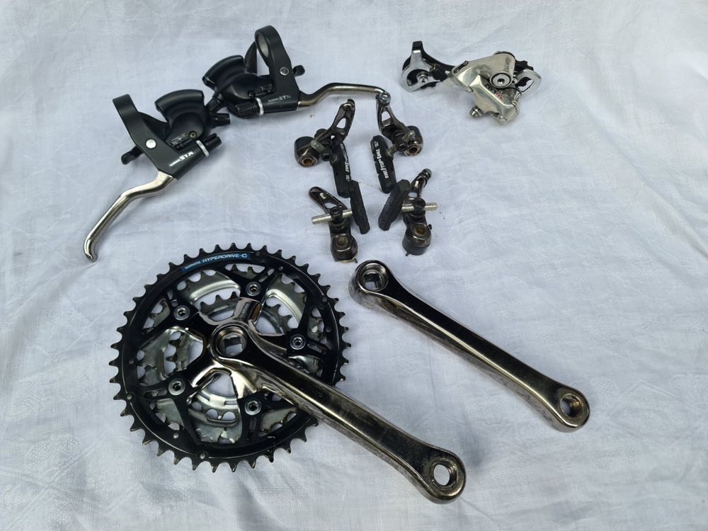 Plateaux De Pédalier Shimano STX RC VTT Compact 42/32/22 - Vintage 1997, BCD 104/64mm