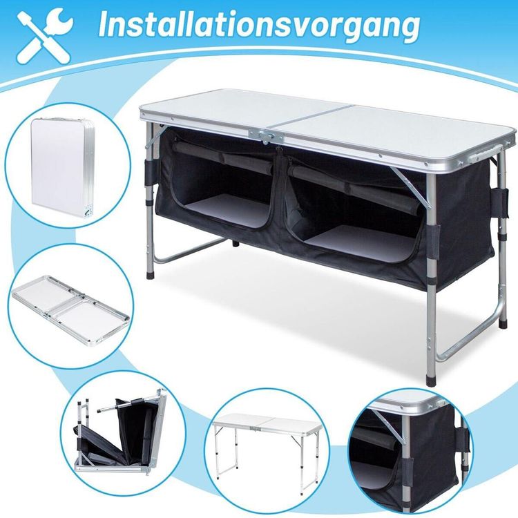 Kochen, Essen & Trinken: Campingküche faltbar Alu 2 Fächer Campi… – Neu und originalverpackt aus Schaffhausen von VendemosSchweiz 2