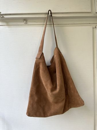 Mango Wildleder Schultertasche 