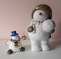 2 Schneemänner suchen ein neues Zuhause- Dekofiguren-günstig