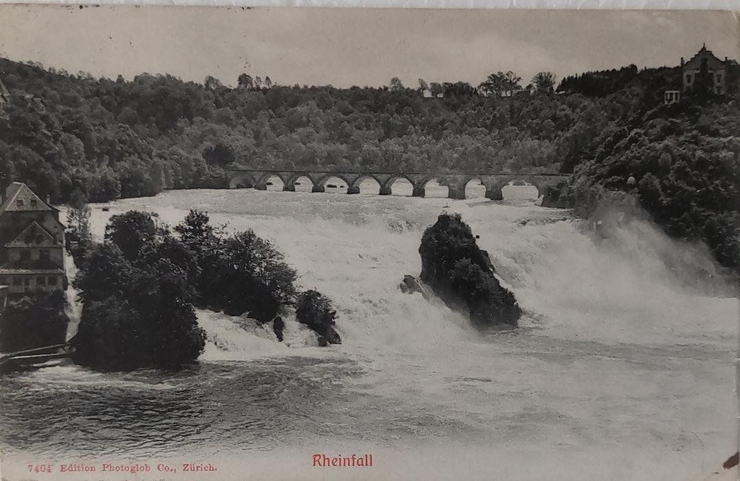 Ansichtskarten: RHEINFALL - 1910 – Gebraucht aus Delémont von Domdom1