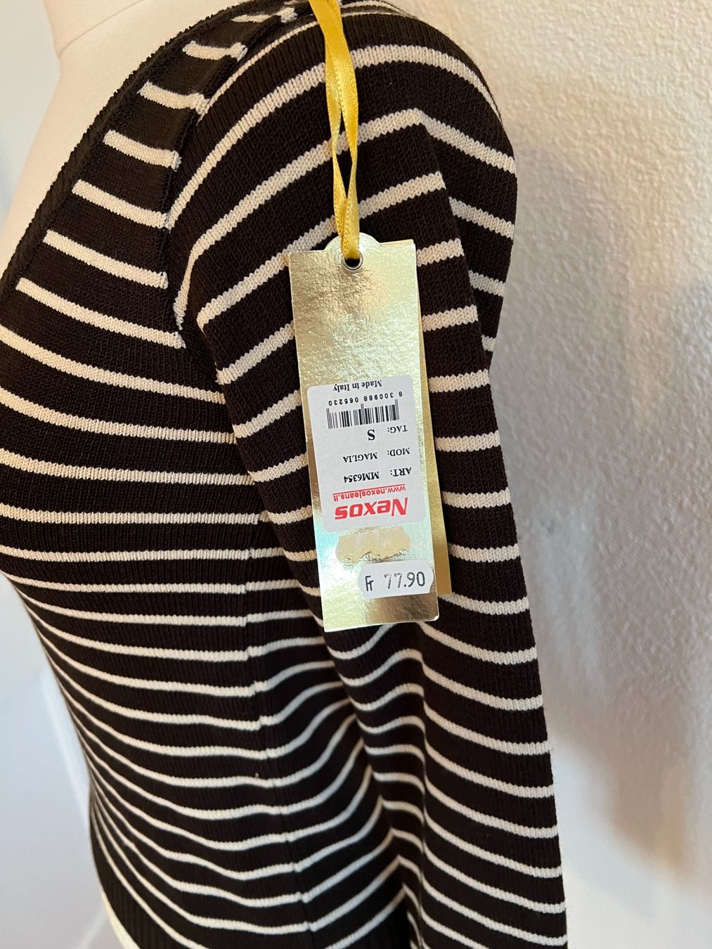 Pullover & Sweatshirts: NEXOS Strickpullover, 50% Wolle, Gr. S, Braun/Beige, NEU – Neu und originalverpackt aus Worb von farben20zauber 1