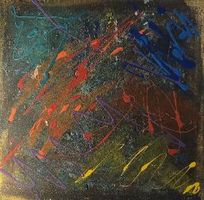 Abstraktes Gemälde - Akryl auf Leinwand