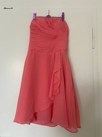 Abendkleid rosa / peach Grösse S / M