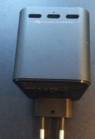 Ladegerät / Adapter USB-C 3x Ports 66W schwarz neu