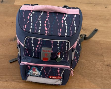 Schulranzen Step by Step Muster blau/pink gut erhalten
