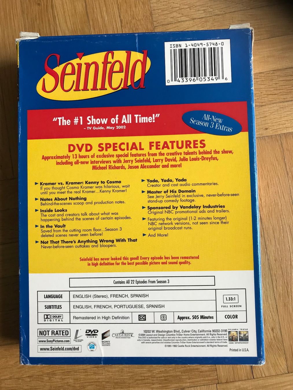 Tutti i DVDs: Seinfeld - Season 3 - DVD – Usato da Zürich venduto da Malcom 5