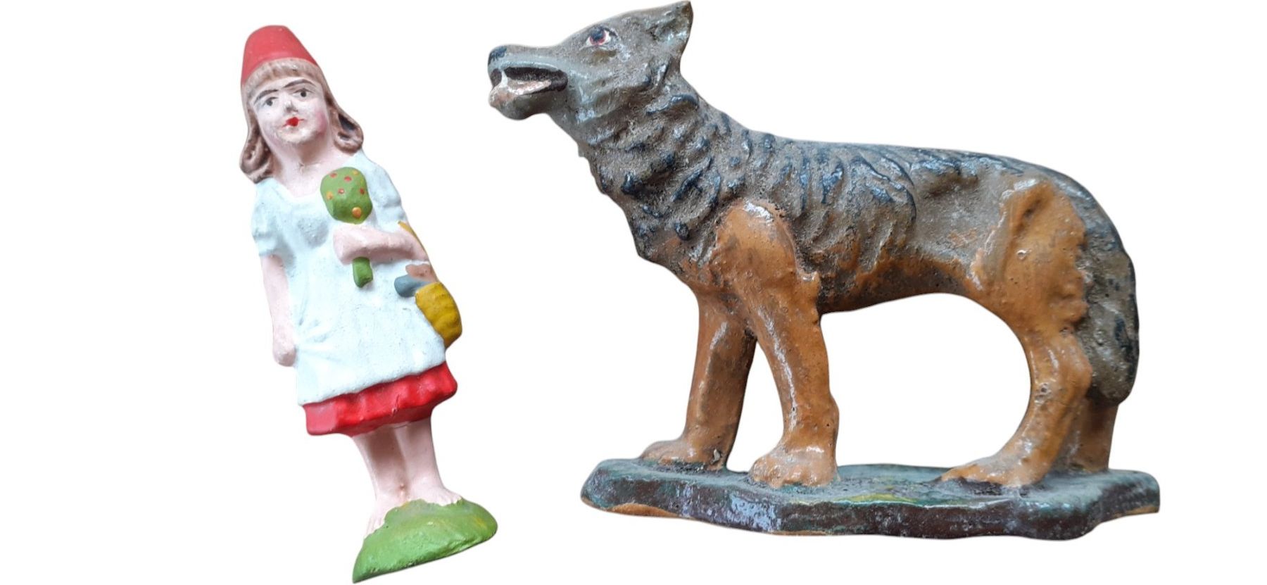 Statuette: Figur Rotkäppchen + Wolf – Usato da Mörschwil venduto da lindaswunderkiste