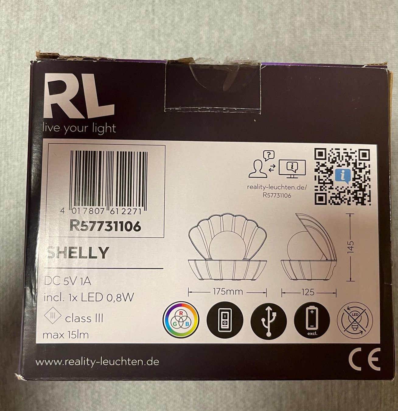 Lampen: RL SHELLY LED-TISCHLEUCHTE – Neu und originalverpackt aus Uster von v.santos 2