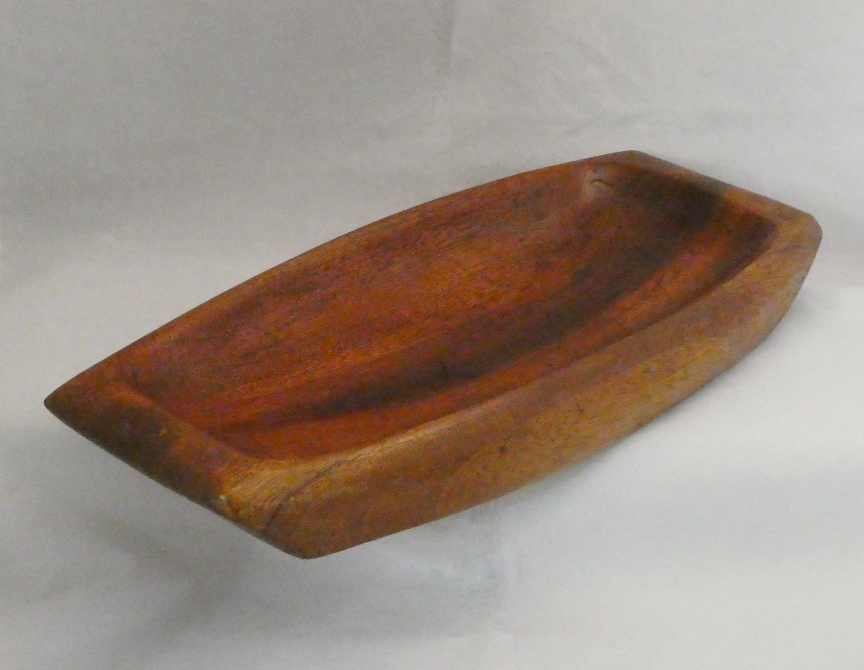 Servierplatten: Vide-poche en teck Scandinave vers 1970. – Gebraucht aus Fribourg von will69 2