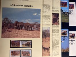 Uganda 1983 Satz WWF Elefant Kapitel vollständig