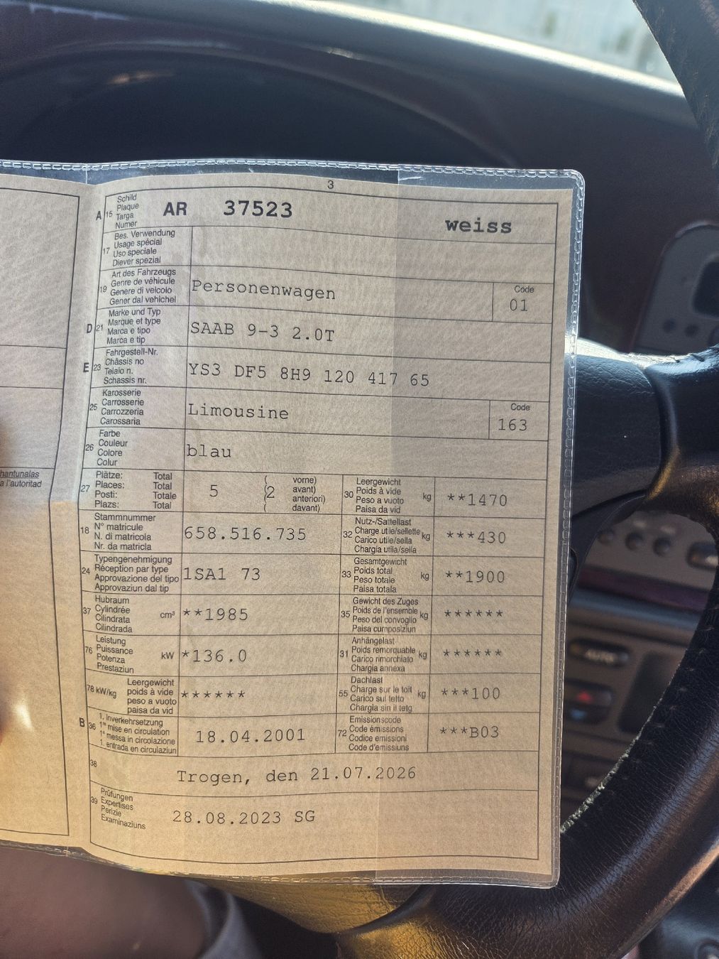 Saab Autos: saab 93 – Défectueux à Bühler par ros_5qfr 9