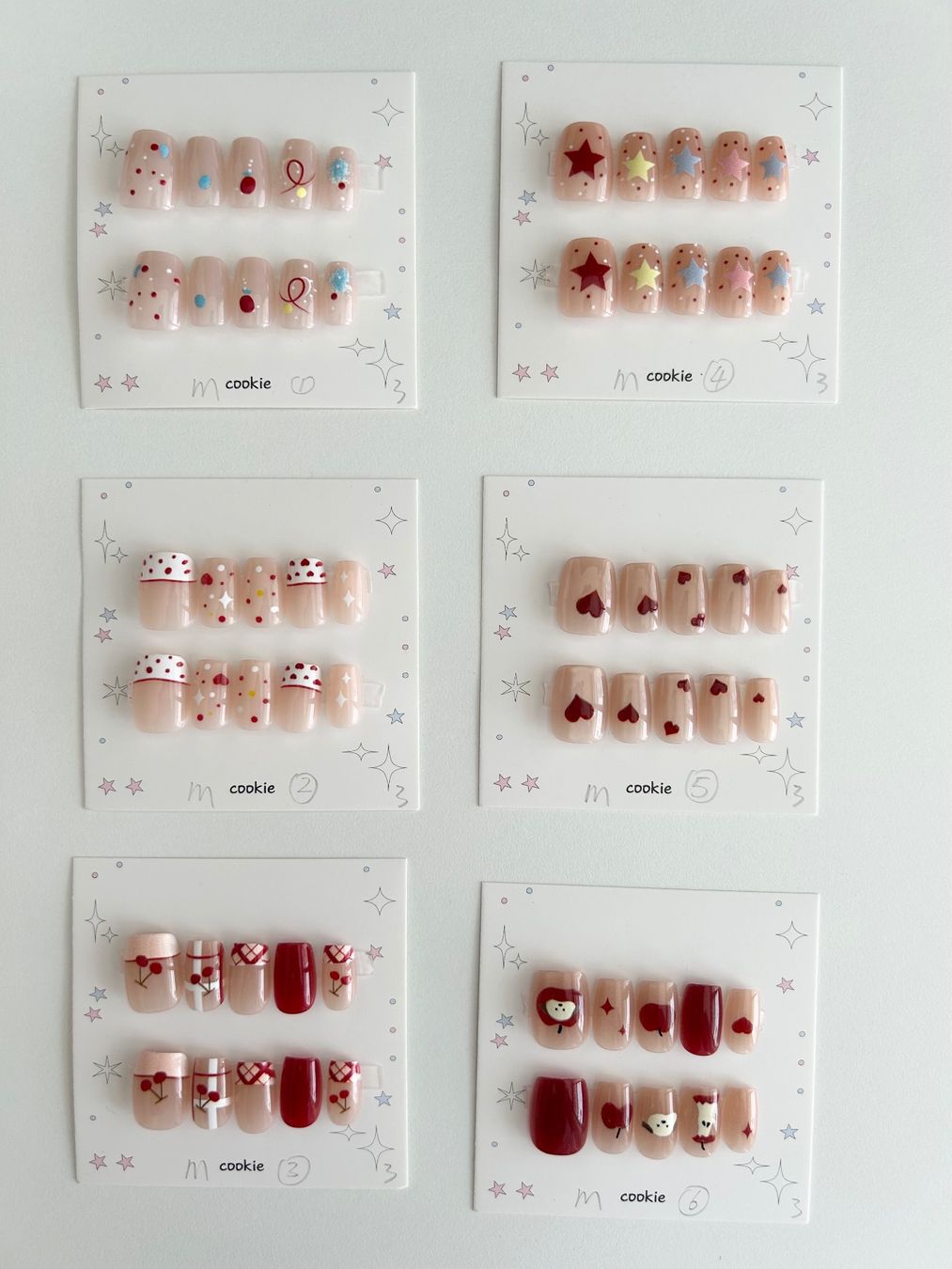 Ongles artificiels: Press-on nail  - New - short square - size M – Neuf (Voir description) à Basel par lau_982w 1