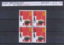 2005 "Unspunnen", Viererblock, ET - Stempel