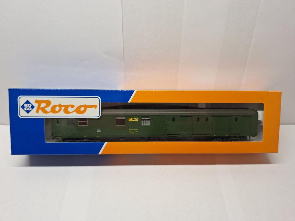 Wagon PTT Roco CFF vert, boîte d'origine (Neu und originalverpackt) in ...