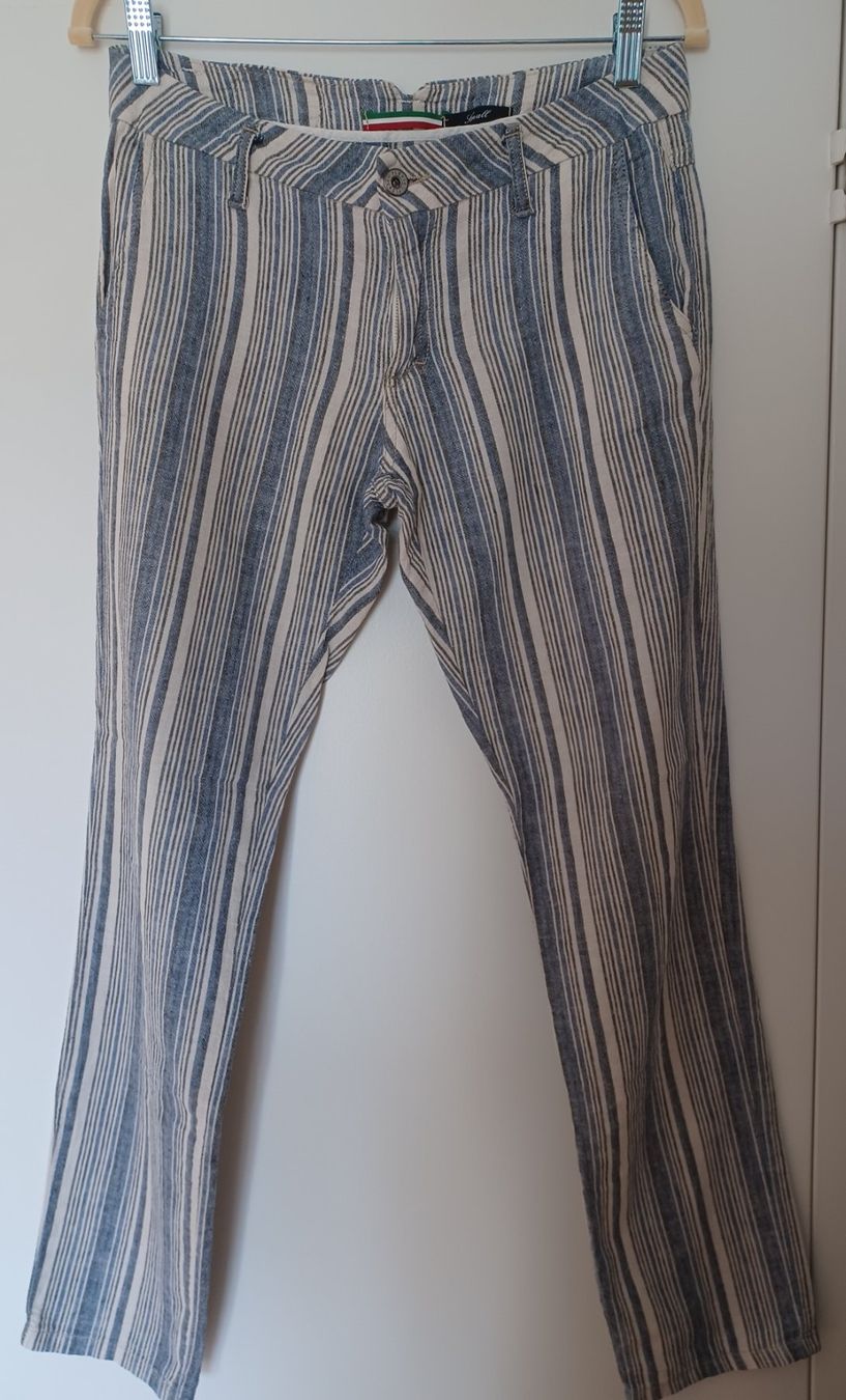 Please Jeans Pantaloni: Please Sommer Hose Leinen/Baumwolle Small – Usato da Kriens venduto da IsabelleW0102