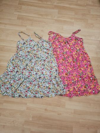 2 Sommer- / Blumenkleider (Set), Gr. 158/164 (XS) 