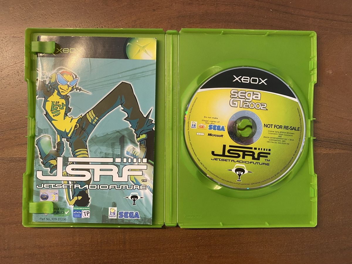 Microsoft Giochi: Xbox Bundle: SEGA GT 2002 & Jet Set Radio Future Disc+Manual – Usato da Thunstetten venduto da Virus_33