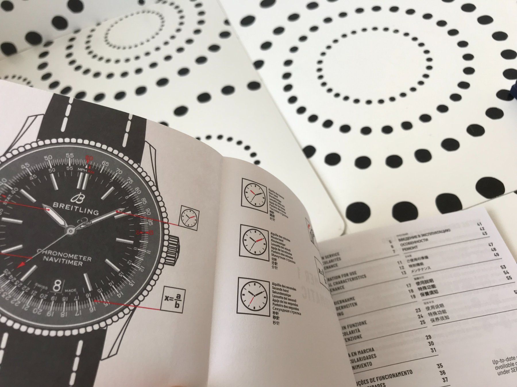 Breitling Dokumente: BREITLING - NAVITIMER 1 AUTOMATIC - INSTRUCTIONS FOR USE – Neu (gemäss Beschreibung) aus Epalinges von watchforyou 1