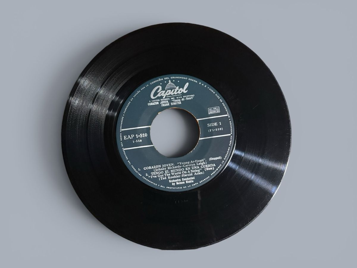 Dischi in vinile: Frank Sinatra Young at Heart Spanien EP 1958 – Usato da Zwingen venduto da imh_bl67 2