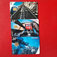 3 Taxcards "Bergbahnen" 5/10/20