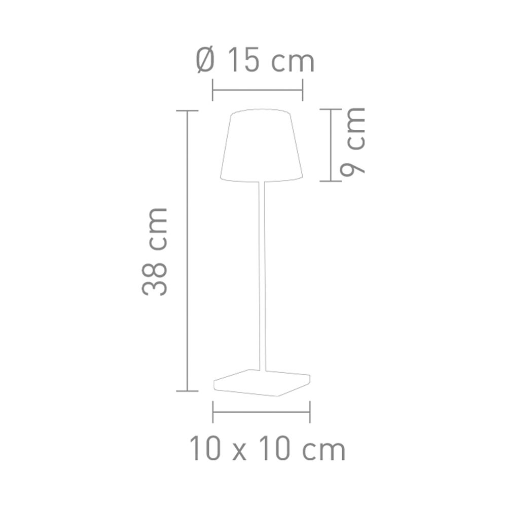Lampade: LED Aussen Tischleuchte, Blau, IP54 – Nuovo (secondo la descrizione) da Kreuzlingen venduto da Smart-Light 5