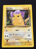 Carte Pokémon Pikachu Base Set 1st Ed. ESP NEW Boosterfrisch