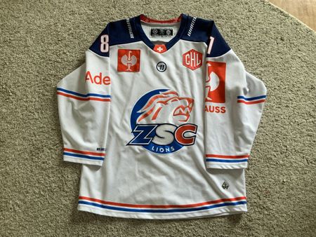 Marc Aeschlimann ZSC Lions Gameworn CHL 21/22