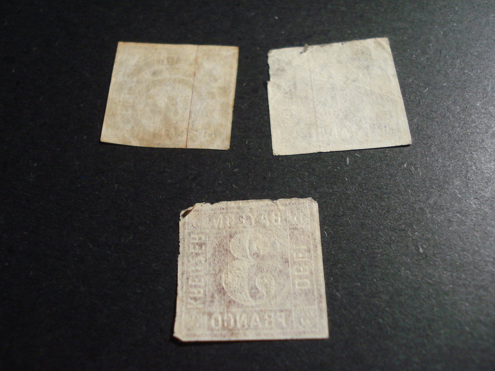 Tous les timbres: 3 uralte Marken Bayern o – D'occasion à Niederwil AG par morostahu 1
