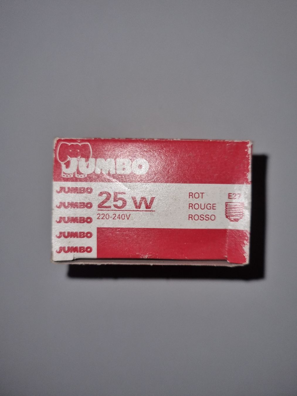 Lampen: Glühbirne Jumbo 25W Rot E27 neuwertig – Neu und originalverpackt aus Chur von Beimirhates 1