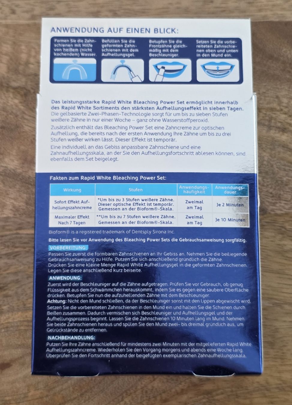 Soins dentaires: Rapid White Bleaching Power Set Zahnaufhellung Neu – Neuf avec emballage d'origine à Rheinsulz par Gilea 2