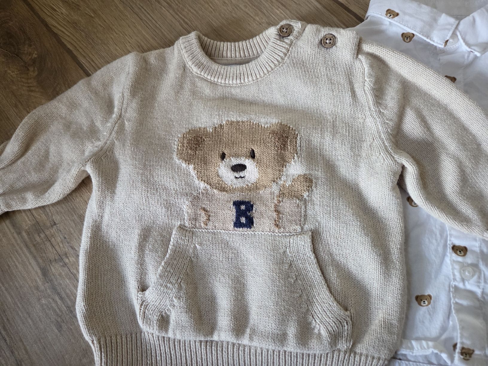 Kleiderpakete & -sets: Baby Set Pullover und Hemd mit Bären – Gebraucht aus Spiez von stokio 1