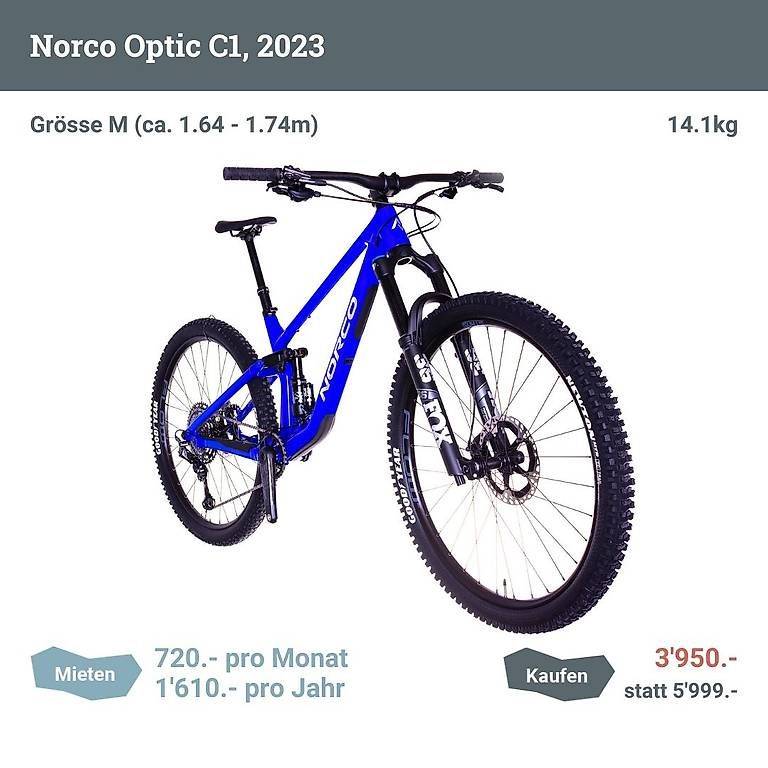 Velos: Norco Optic C1 (2023), Grösse M – Gebraucht aus Zürich von Testo 1