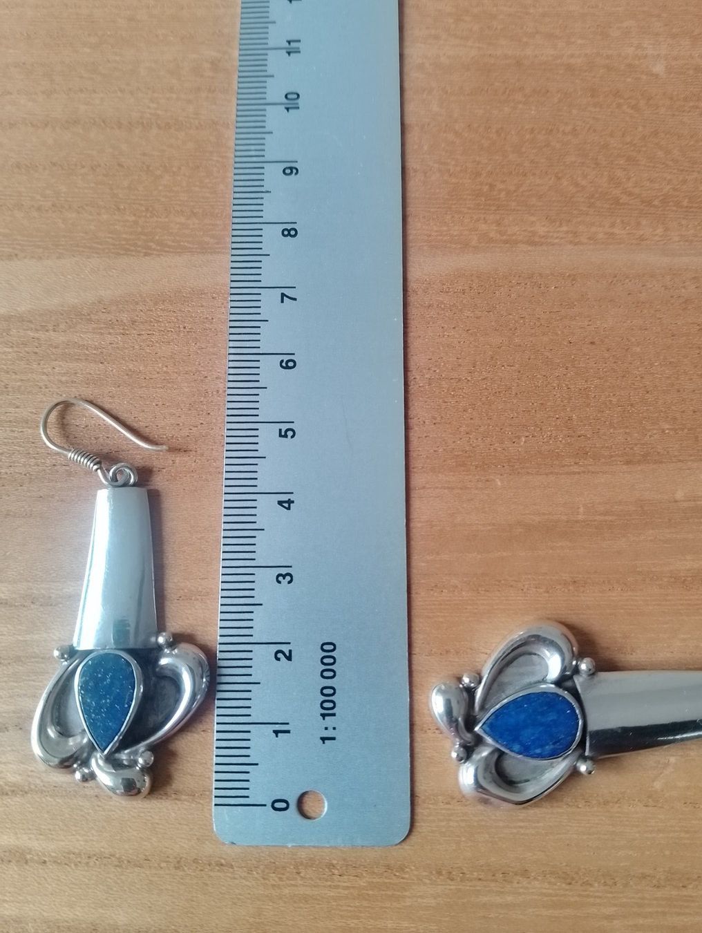 Orecchini pendenti & Orecchini a lobo: Hübsche Ohrhänger mit Lapislazuli Silber 925 – Usato da Luzern venduto da Seri4 5