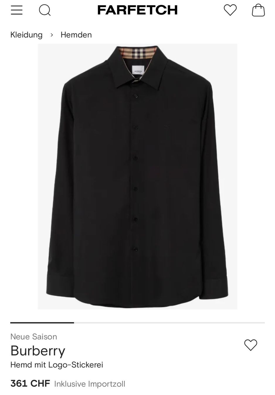 Burberry Chemises: Burberry Hemd G M – D'occasion à Maienfeld par tobeyl2020
