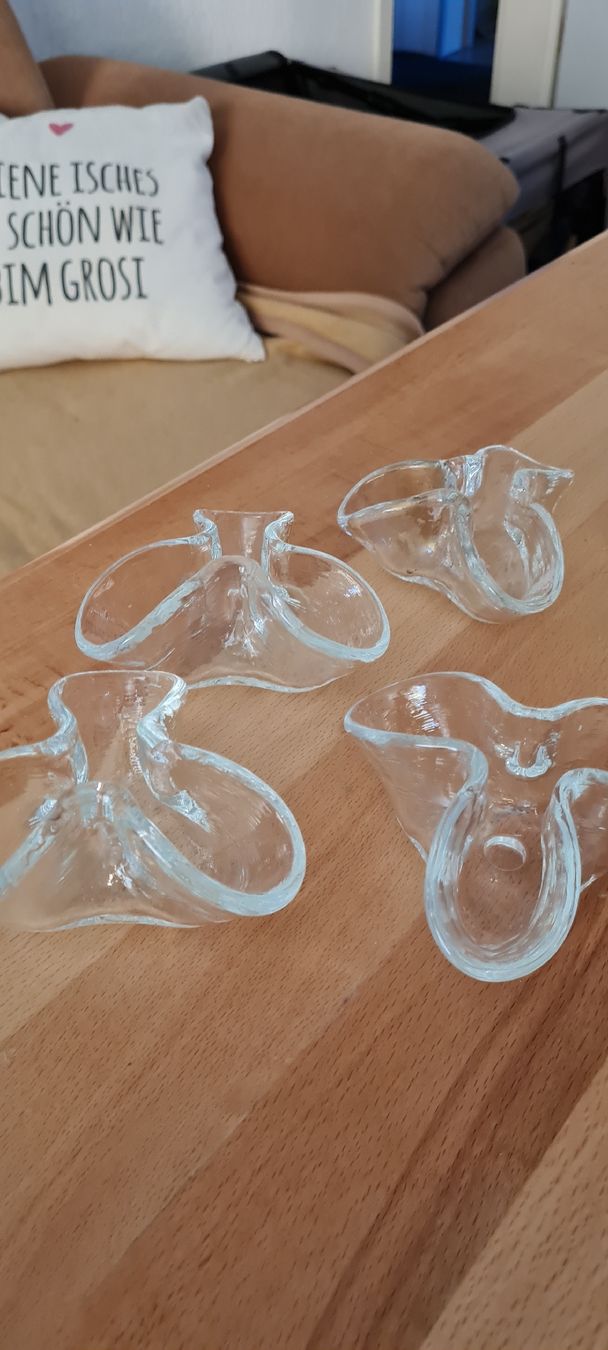Glasi Hergiswil Tutte le decorazioni: Glasi Hergiswil 7er Set Kerzenhalter – Nuovo (secondo la descrizione) da Münsingen venduto da Cuci31 2