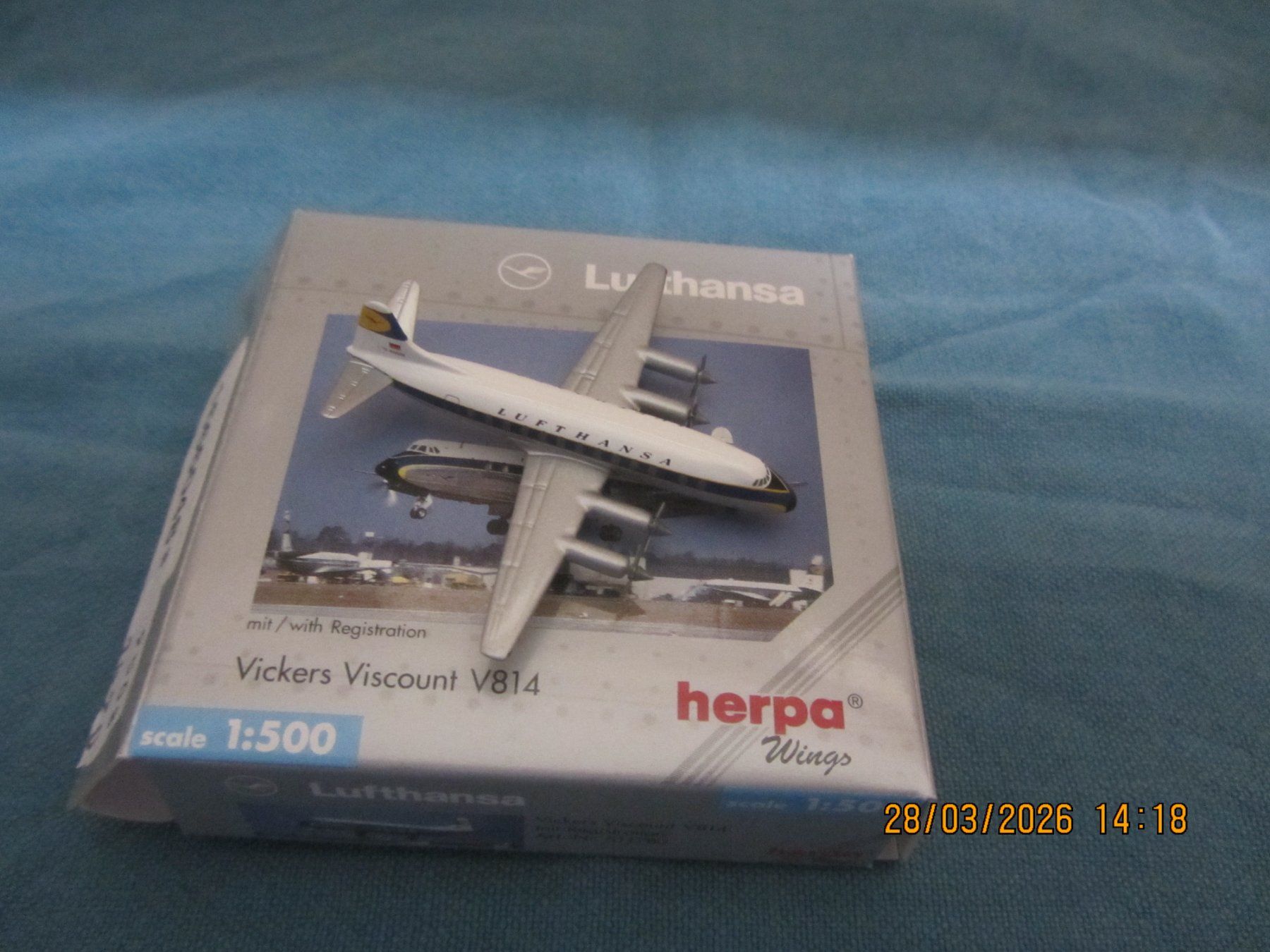 Herpa Kit di modellismo & Modellini statici: Herpa 1:500 Vickers Viscount V814 Lufthansa – Nuovo e nell'imballaggio originale da Kirchberg BE venduto da sonne88 1