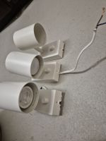 Three White Wall Spotlights Adjustable Used Condition