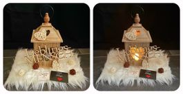 Laterne - Holz - handmade with love - Lieblingsmensch - NEU