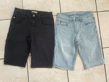2 Jungen stretch Jeans Shorts Gr.164 Garcia Lazlo