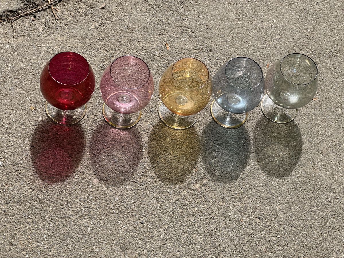 Bicchieri: 5er Set bunte Gläser Vintage – Usato da Basel venduto da julia_schuerch 2