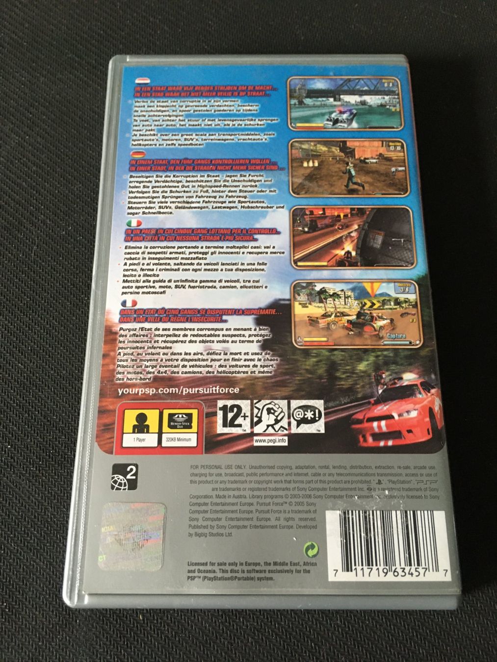Sony Giochi: Pursuit Force für PSP – Usato da St.Gallen venduto da Punktchen01 1