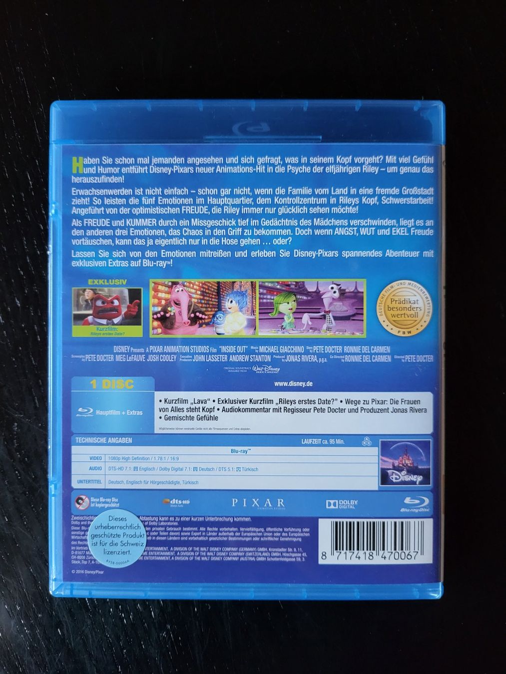 Tous les DVDs: Disney Blu-ray PIXAR Alles steht Kopf – Neuf (Voir description) à Lichtensteig par ThreeHeroes 1